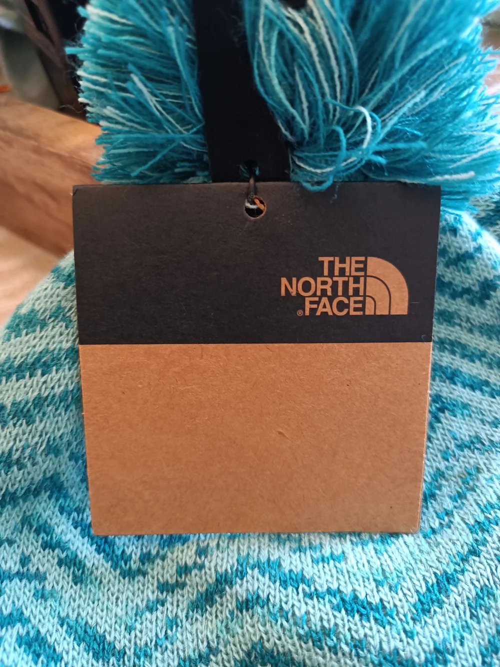 The North Face Kids Teal Pom Beanie - Teal